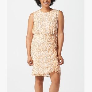 Sam Edelman sleeveless leopard print animal print mini dress. Size Medium. NWT